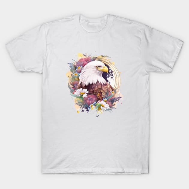 Bald Eagle T-Shirt by Mixtgifts